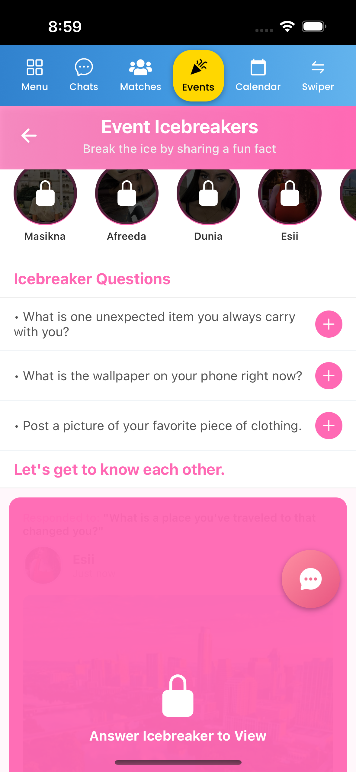 App Profile Screen Mockup